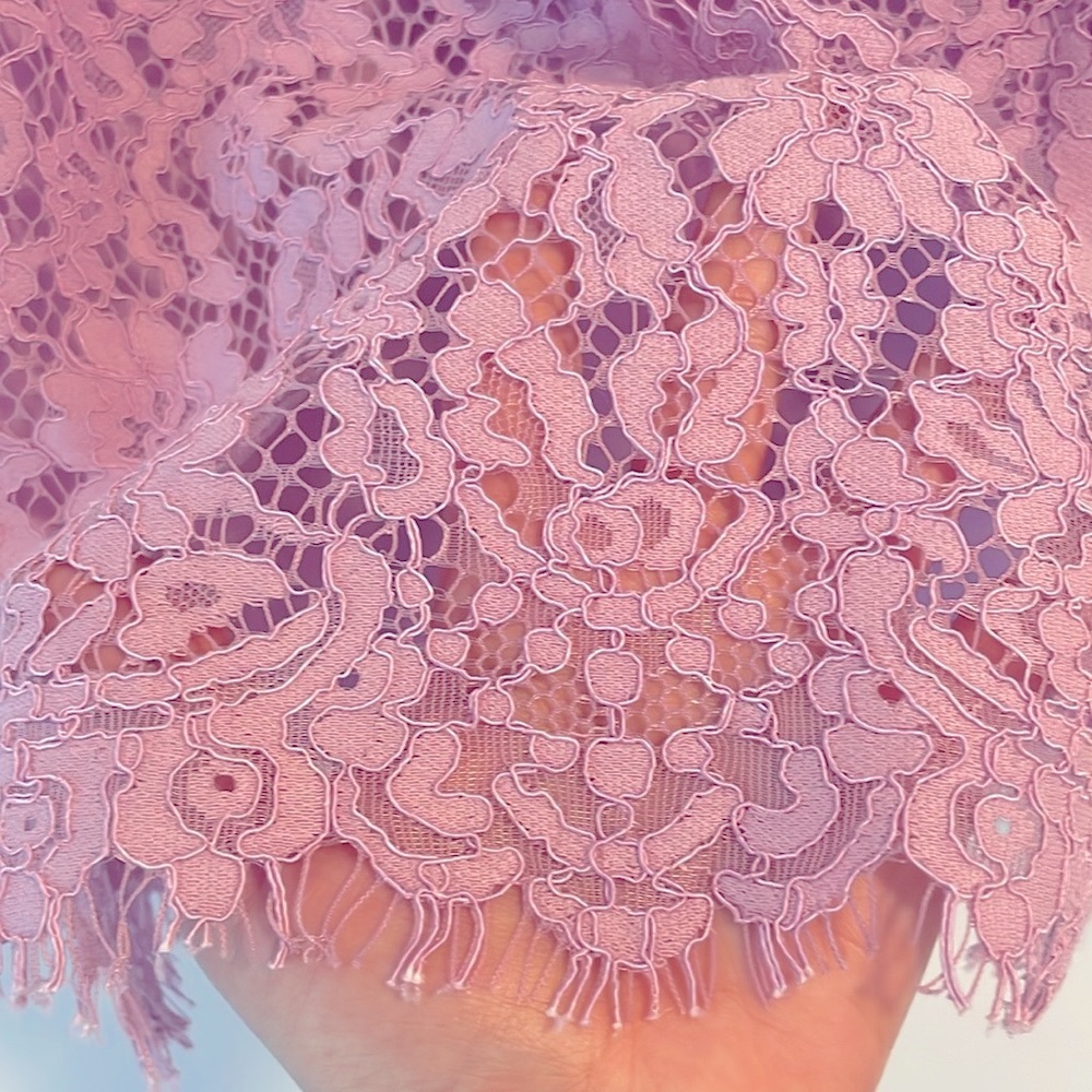 J. Crew Sleeveless Button-Collar Romantic Floral Lace Top, Soft Pink - Picture 8 of 8